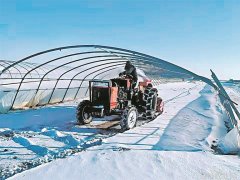 开展数字农业建设购农机备农资清雪扣棚北大荒